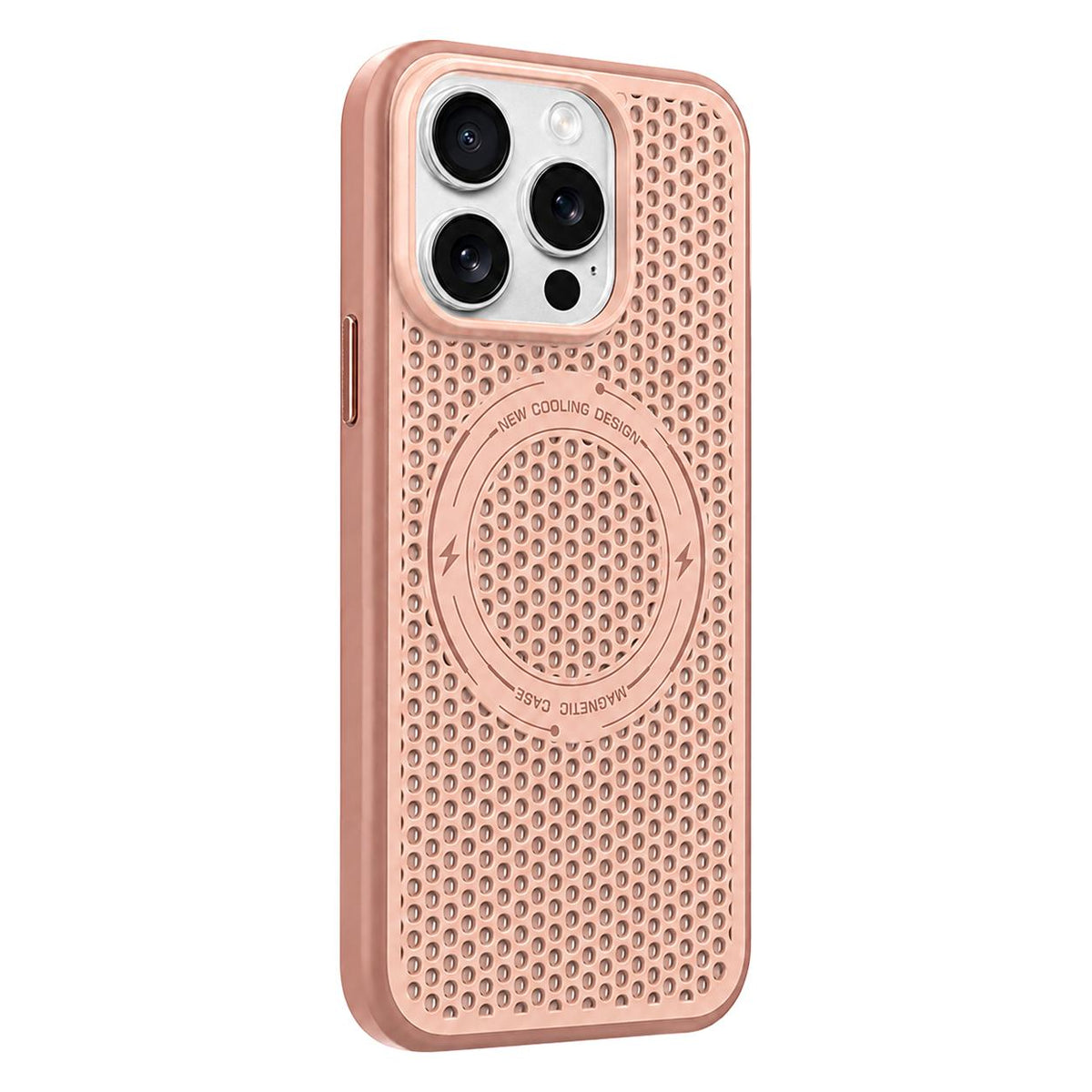For iPhone 14 Pro Ice Feeling Cooling Magnetic Shockproof Phone Case - Brown - EDA009845708F