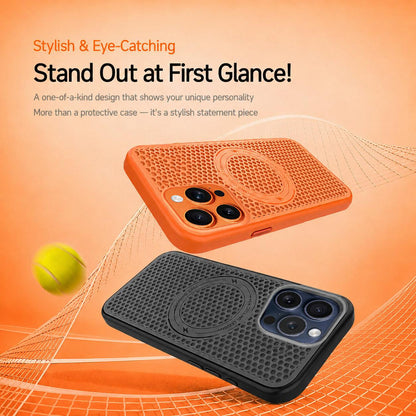For iPhone 13 Pro Ice Feeling Cooling Magnetic Shockproof Phone Case - Mint Green - EDA009845711B