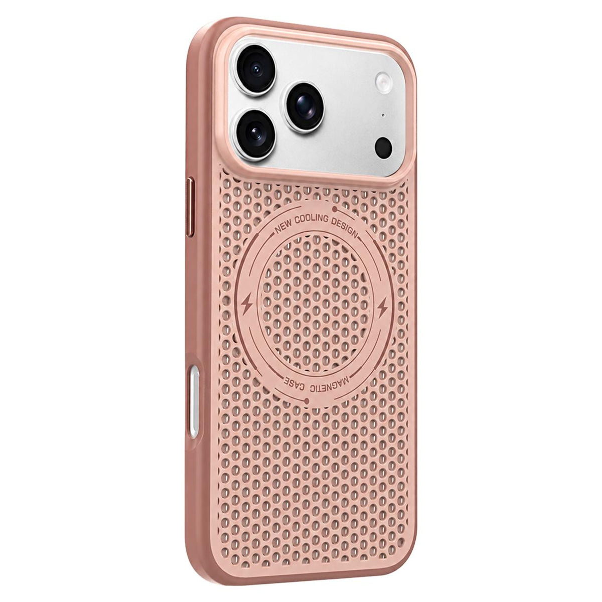 For iPhone 18 Pro Max / 17 Pro Max Ice Feeling Cooling Magnetic Shockproof Phone Case - Brown - EDA009845714F