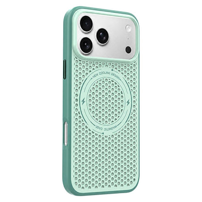 For iPhone 18 Pro / 17 Pro Ice Feeling Cooling Magnetic Shockproof Phone Case - Mint Green - EDA009845715B