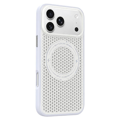 For iPhone 18 Pro / 17 Pro Ice Feeling Cooling Magnetic Shockproof Phone Case - White - EDA009845715C