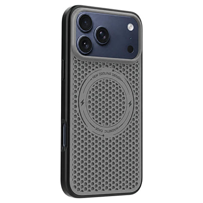 For iPhone 18 Pro / 17 Pro Ice Feeling Cooling Magnetic Shockproof Phone Case - Grey - EDA009845715D