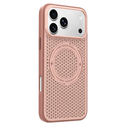 For iPhone 18 Pro / 17 Pro Ice Feeling Cooling Magnetic Shockproof Phone Case - Brown - EDA009845715F