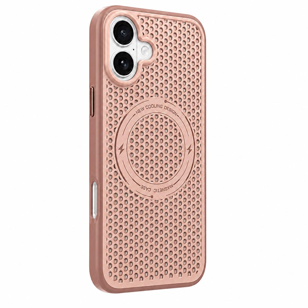 For iPhone 17 Ice Feeling Cooling Magnetic Shockproof Phone Case - Brown - EDA009845716F