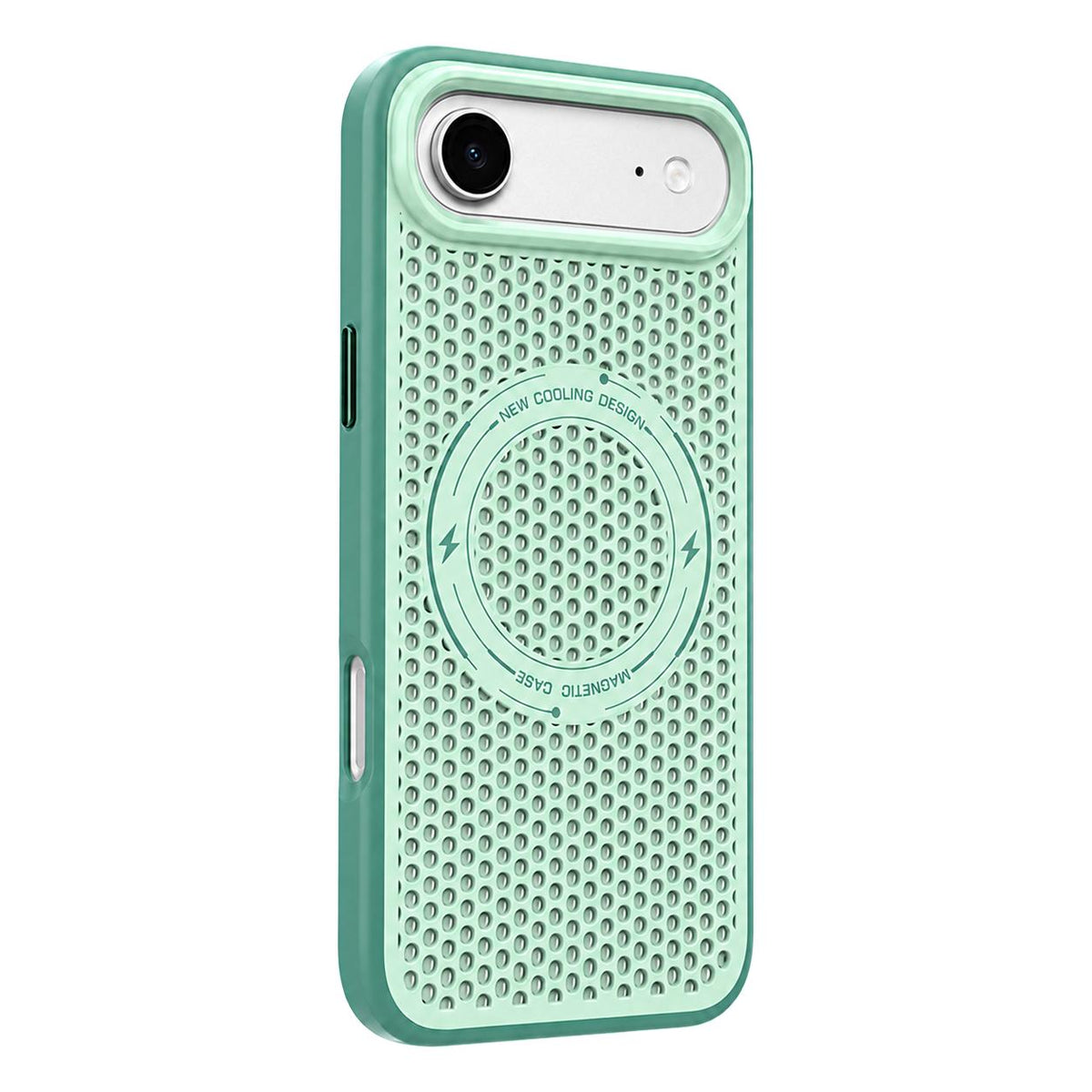 For iPhone Air Ice Feeling Cooling Magnetic Shockproof Phone Case - Mint Green - EDA009845717B