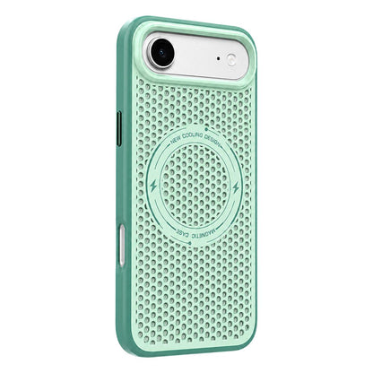 For iPhone Air Ice Feeling Cooling Magnetic Shockproof Phone Case - Mint Green - EDA009845717B