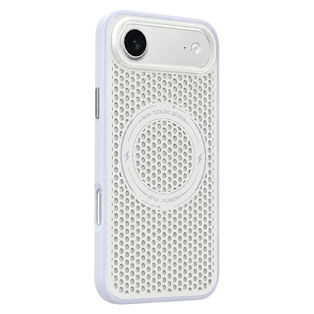 For iPhone Air Ice Feeling Cooling Magnetic Shockproof Phone Case - White - EDA009845717C