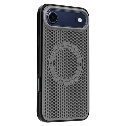 For iPhone Air Ice Feeling Cooling Magnetic Shockproof Phone Case - Grey - EDA009845717D
