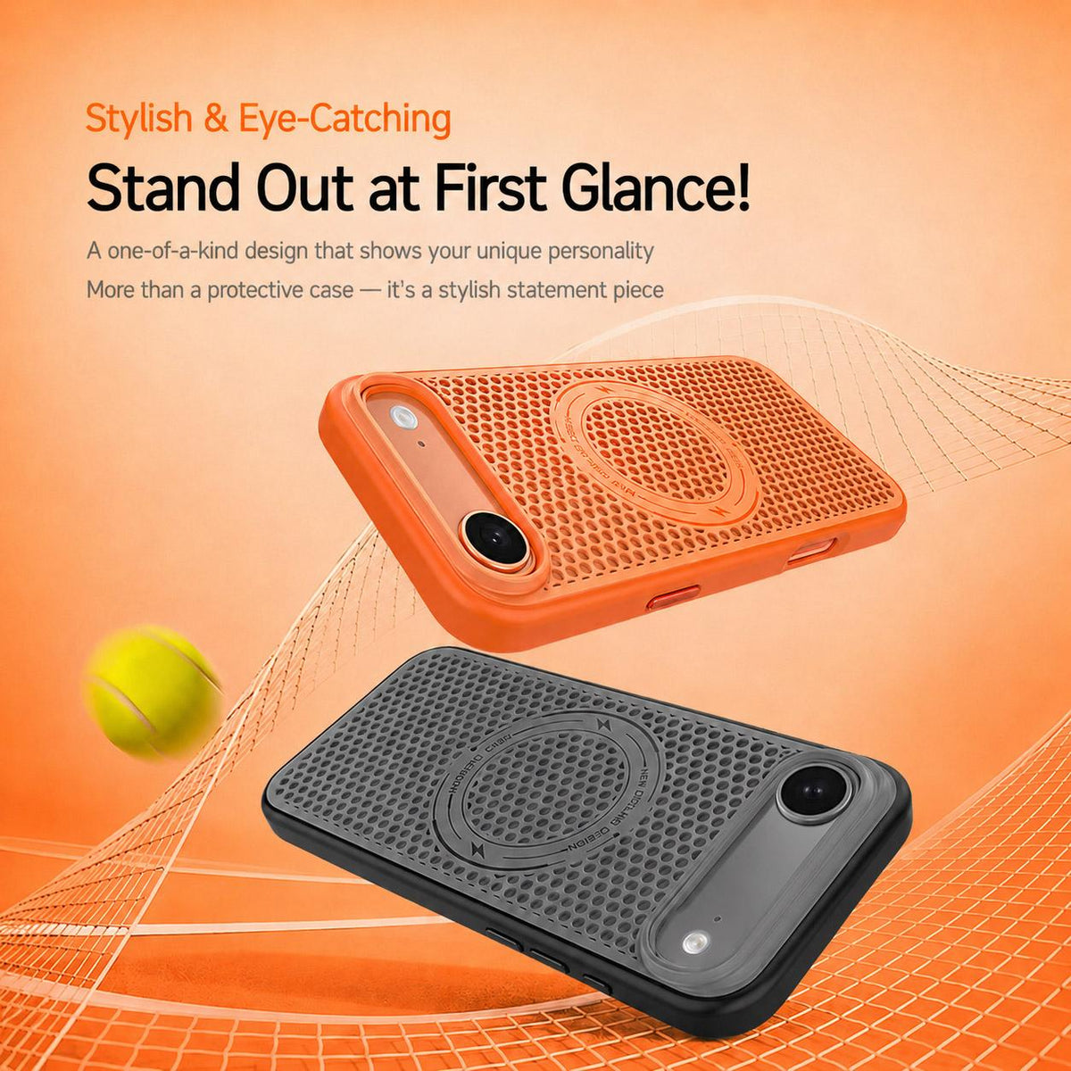 For iPhone Air Ice Feeling Cooling Magnetic Shockproof Phone Case - Grey - EDA009845717D