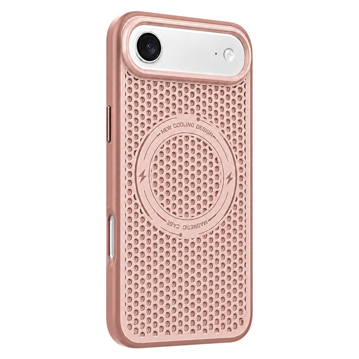 For iPhone Air Ice Feeling Cooling Magnetic Shockproof Phone Case - Brown - EDA009845717F
