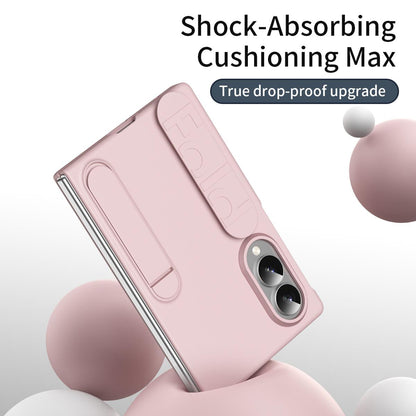 For Galaxy Z Fold8 5G Star Pattern Wristband Holder Integrated Film Phone Case - Pink - EDA009849801B
