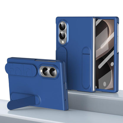 For Galaxy Z Fold8 5G Star Pattern Wristband Holder Integrated Film Phone Case - Blue - EDA009849801E