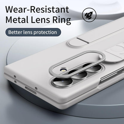 For Galaxy Z Fold8 Ultra 5G Star Pattern Wristband Holder Integrated Film Phone Case - White - EDA009849802A