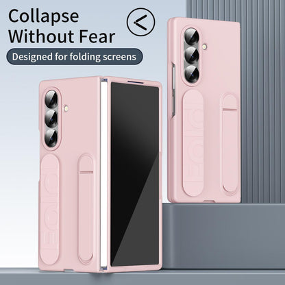 For Galaxy Z Fold8 Ultra 5G Star Pattern Wristband Holder Integrated Film Phone Case - Pink - EDA009849802B