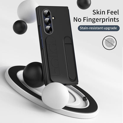 For Galaxy Z Fold8 Ultra 5G Star Pattern Wristband Holder Integrated Film Phone Case - Black - EDA009849802C
