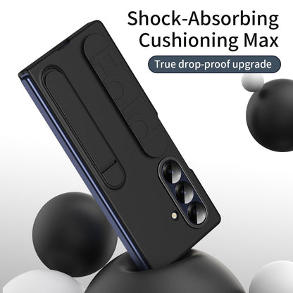 For Galaxy Z Fold8 Ultra 5G Star Pattern Wristband Holder Integrated Film Phone Case - Black - EDA009849802C