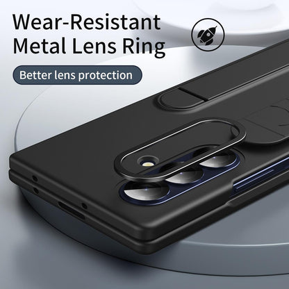 For Galaxy Z Fold8 Ultra 5G Star Pattern Wristband Holder Integrated Film Phone Case - Black - EDA009849802C