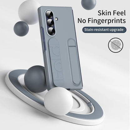 For Galaxy Z Fold8 Ultra 5G Star Pattern Wristband Holder Integrated Film Phone Case - Grey - EDA009849802D