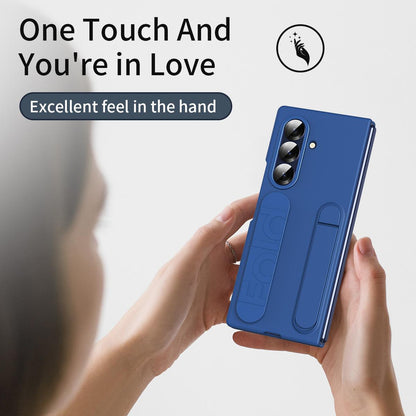 For Galaxy Z Fold8 Ultra 5G Star Pattern Wristband Holder Integrated Film Phone Case - Blue - EDA009849802E