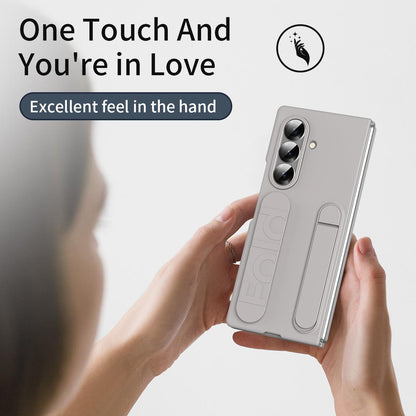 For Galaxy Z Fold8 Ultra 5G Star Pattern Wristband Holder Integrated Film Phone Case - Titanium Gray - EDA009849802F