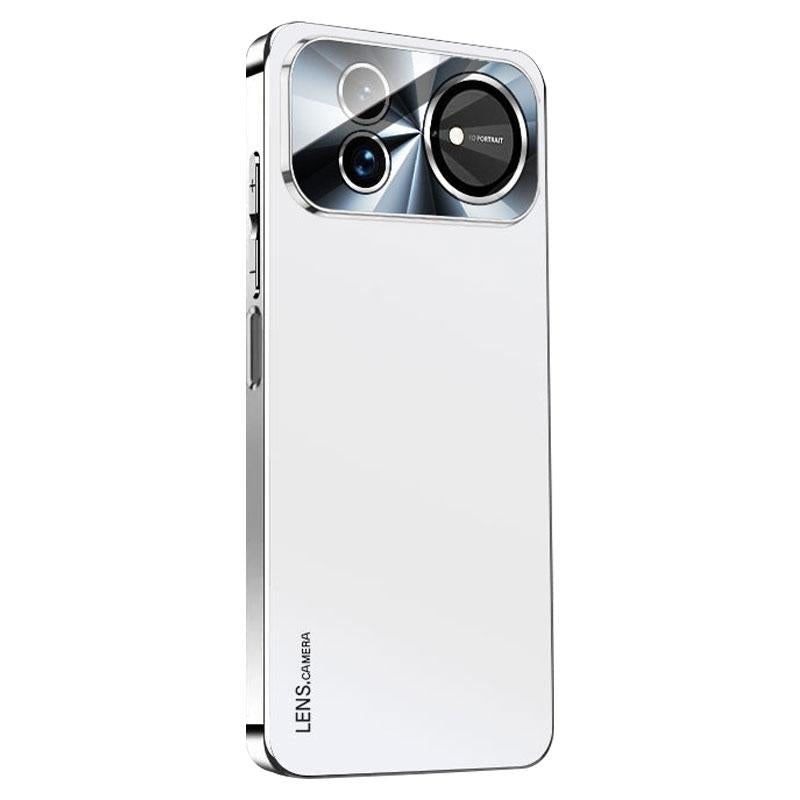 For Huawei nova 16 AG Frosted Electroplating Acrylic Phone Case - Silver White - EDA009851603B
