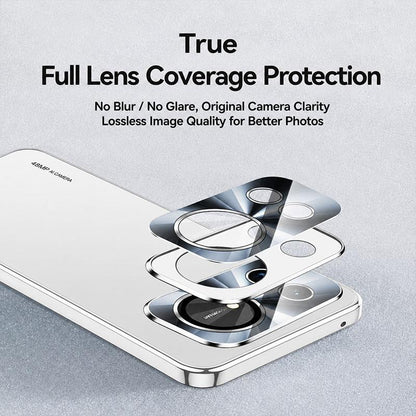 For Huawei nova 16 AG Frosted Electroplating Acrylic Phone Case - Silver White - EDA009851603B