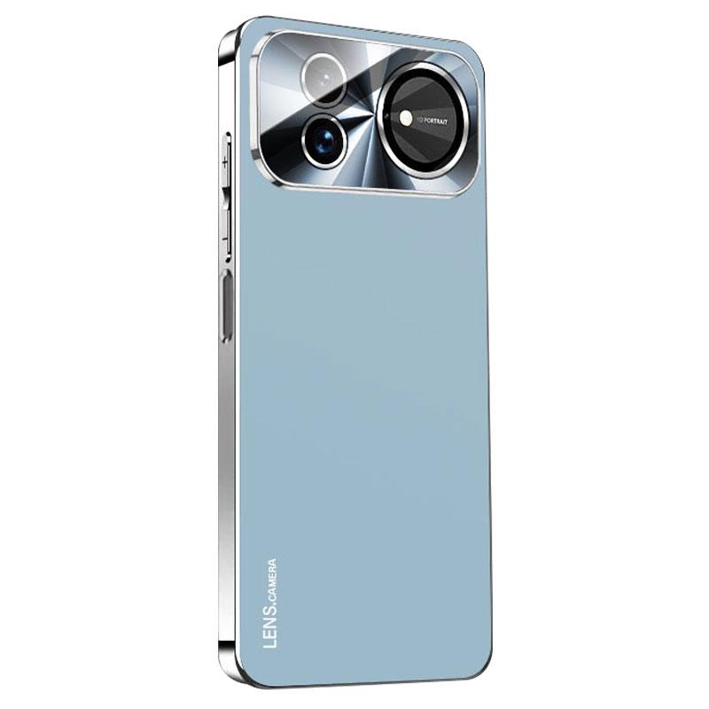 For Huawei nova 16 AG Frosted Electroplating Acrylic Phone Case - Sierra Blue - EDA009851603D