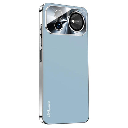 For Huawei nova 16 AG Frosted Electroplating Acrylic Phone Case - Sierra Blue - EDA009851603D