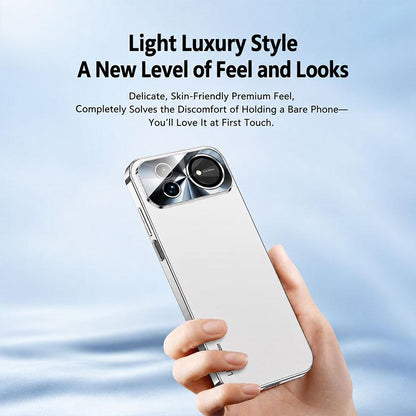 For Huawei nova 16 AG Frosted Electroplating Acrylic Phone Case - Sierra Blue - EDA009851603D
