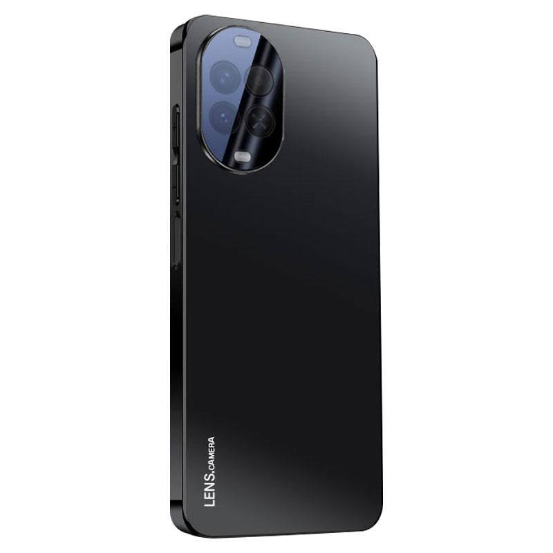 For Huawei nova 16z AG Frosted Electroplating Acrylic Phone Case - Black - EDA009851604A