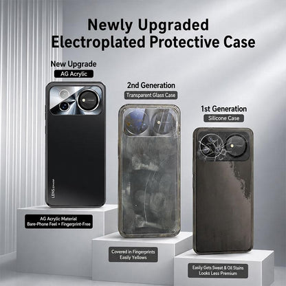 For Huawei nova 16z AG Frosted Electroplating Acrylic Phone Case - Sierra Blue - EDA009851604D
