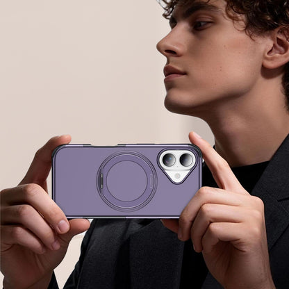 For iPhone 17 Magnetic 360 Rotating Holder Phone Case - Light Purple - EDA009861209F