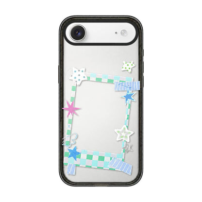 For iPhone Air Star Four-leaf Clover Pattern Acrylic TPU Phone Case - Star Photo Frame - EDA009862204A