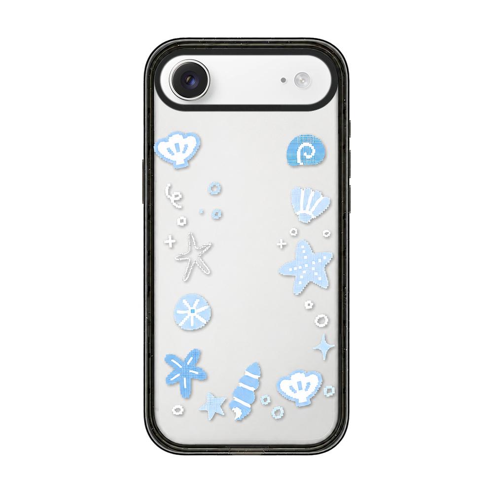 For iPhone Air Star Four-leaf Clover Pattern Acrylic TPU Phone Case - Seashells - EDA009862204C