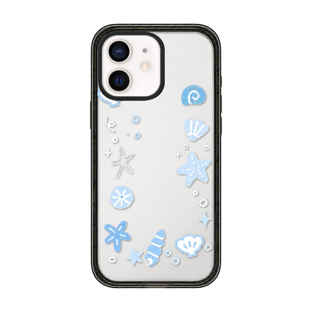 For iPhone 11 Star Four-leaf Clover Pattern Acrylic TPU Phone Case - Seashells - EDA009862224C