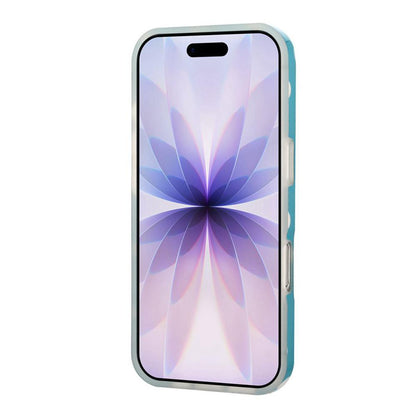 For iPhone 17 Pro Max Full Coverage IMD Printed Retro Large Dots Pattern TPU Phone Case - Blue - EDA009866503B