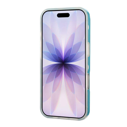 For iPhone 15 Pro Full Coverage IMD Printed Retro Large Dots Pattern TPU Phone Case - Blue - EDA009866511B