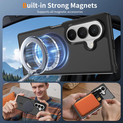 For Galaxy Z Fold8 Ultra 5G Skin Feel TPU Hybrid PC MagSafe Phone Case - Black - EDA009867102A