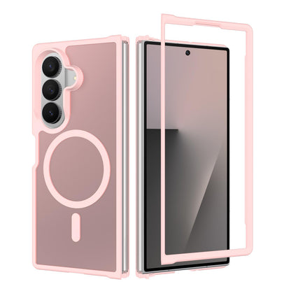 For Galaxy Z Fold8 Ultra 5G Skin Feel TPU Hybrid PC MagSafe Phone Case - Pink - EDA009867102C