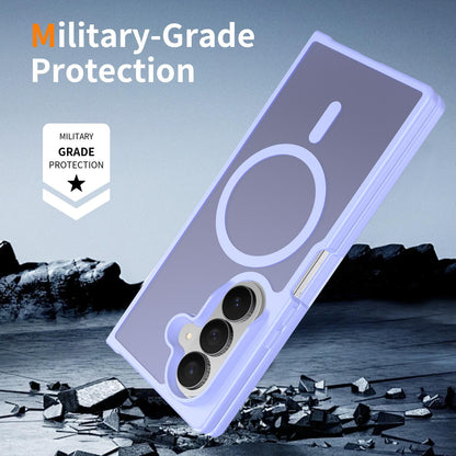For Galaxy Z Fold8 Ultra 5G Skin Feel TPU Hybrid PC MagSafe Phone Case - Purple - EDA009867102D