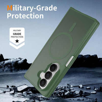 For Galaxy Z Fold8 Ultra 5G Skin Feel TPU Hybrid PC MagSafe Phone Case - Dark Green - EDA009867102G