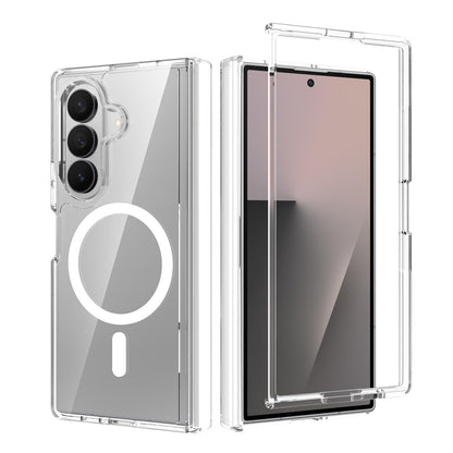 For Galaxy Z Fold8 Ultra 5G Scratch-proof Transparent Magnetic Phone Case with Hinge Cover - Default - EDA009868402