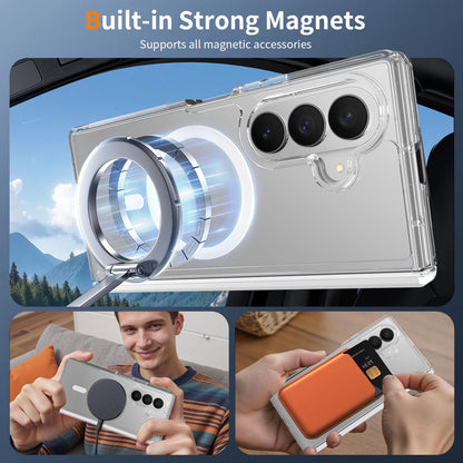 For Galaxy Z Fold8 Ultra 5G Scratch-proof Transparent Magnetic Phone Case with Hinge Cover - Default - EDA009868402