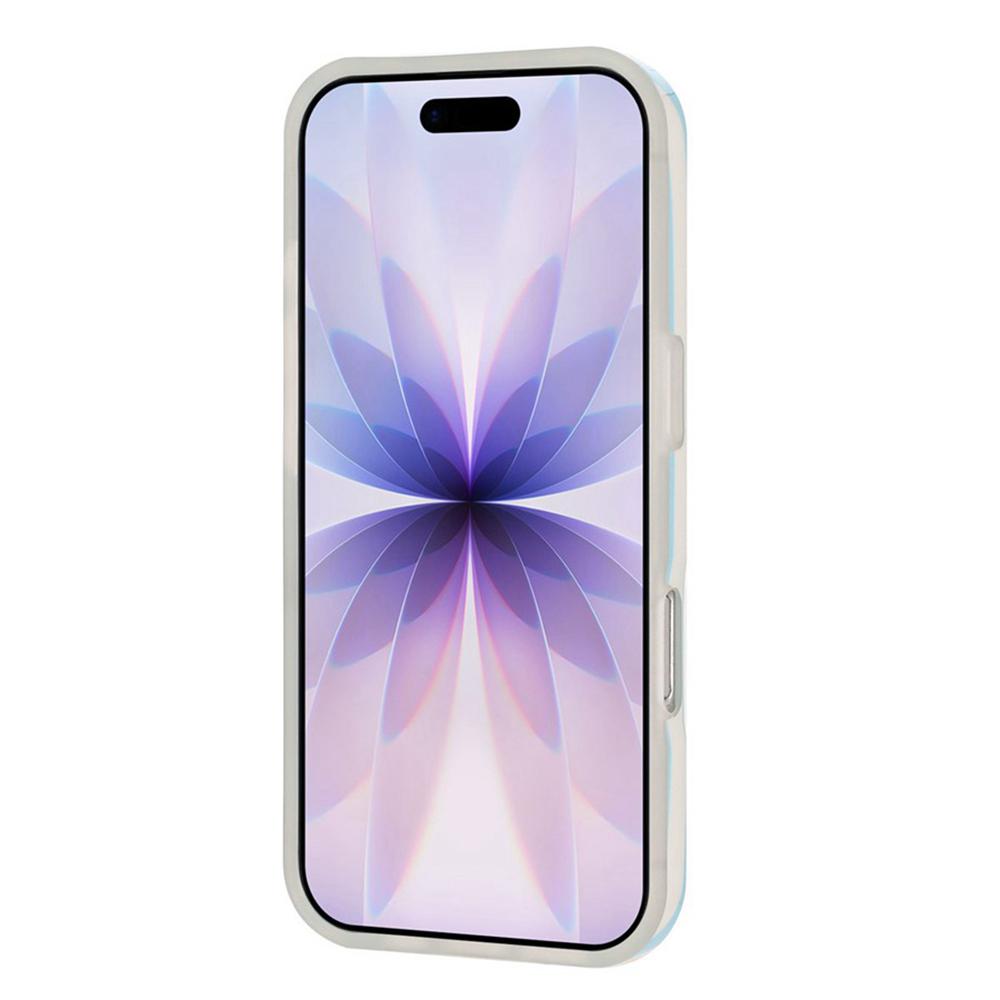 For iPhone 16 Pro Full Coverage IMD Printed Vertical Stripes TPU Phone Case - Blue - EDA009871307B