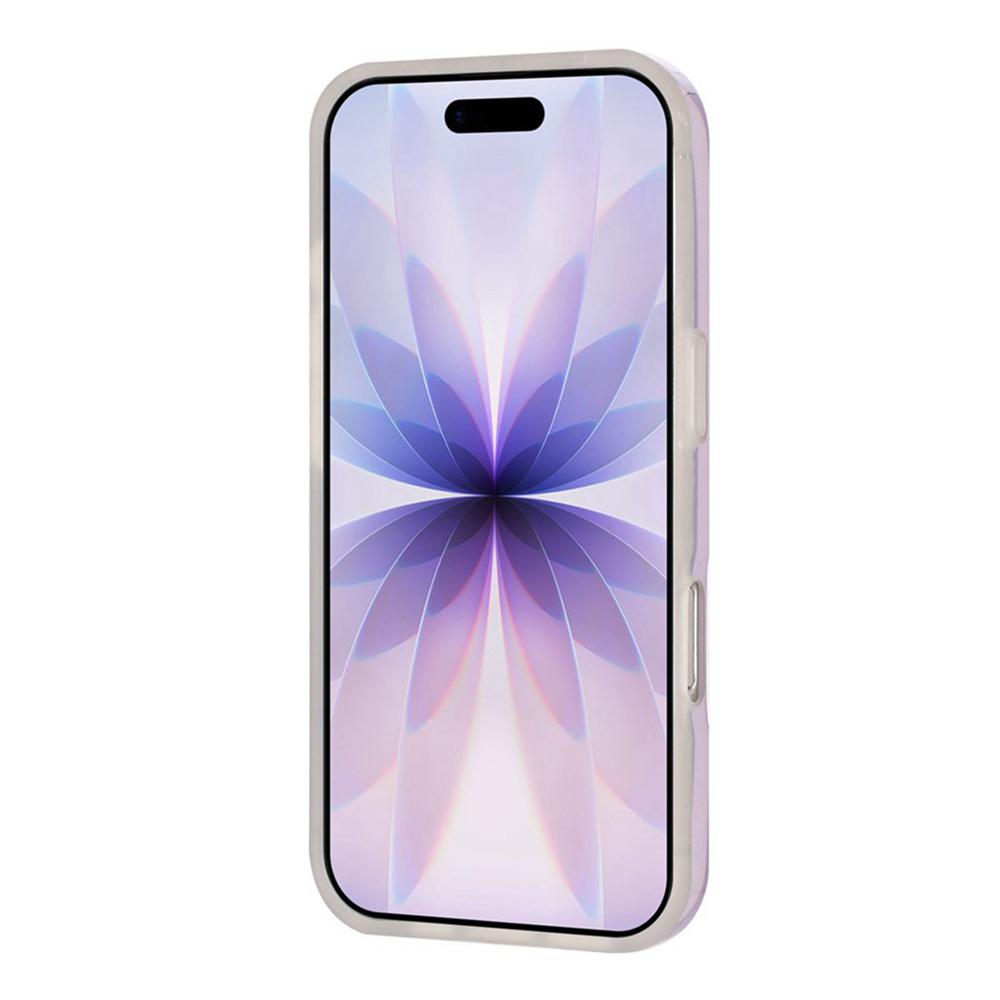 For iPhone 15 Pro Max Full Coverage IMD Printed Vertical Stripes TPU Phone Case - Purple - EDA009871310C