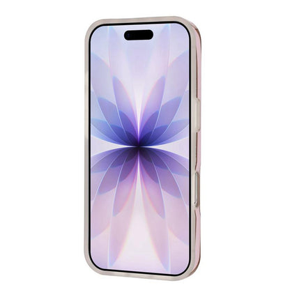 For iPhone 15 Full Coverage IMD Printed Vertical Stripes TPU Phone Case - Coffee - EDA009871313E