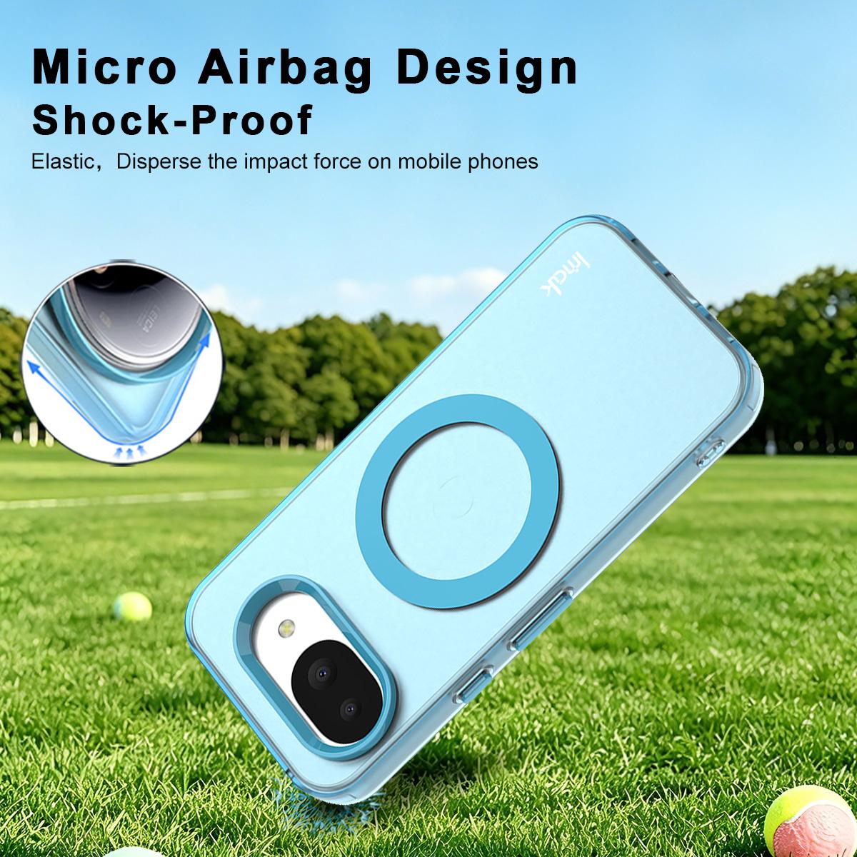 For Google Pixel 10a imak Candy Series Magnetic Shockproof Phone Case - Blue - EDA009874401B