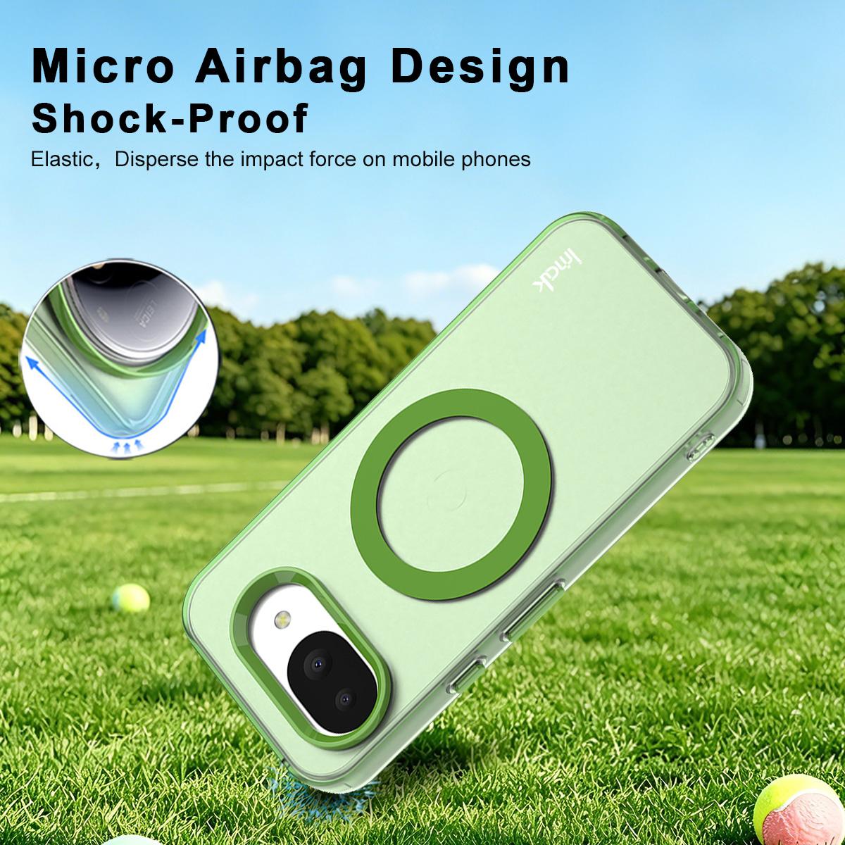 For Google Pixel 10a imak Candy Series Magnetic Shockproof Phone Case - Green - EDA009874401C