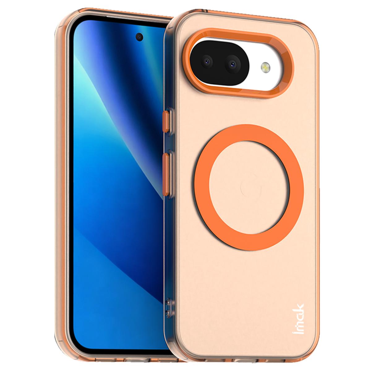 For Google Pixel 10a imak Candy Series Magnetic Shockproof Phone Case - Orange - EDA009874401D