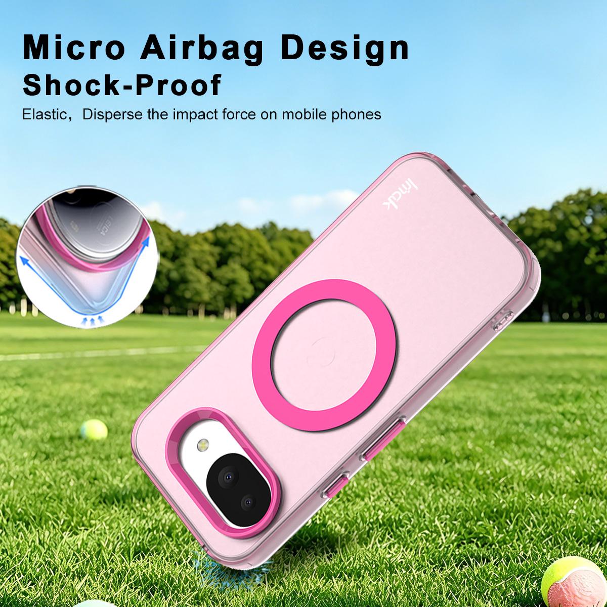 For Google Pixel 10a imak Candy Series Magnetic Shockproof Phone Case - Pink - EDA009874401E